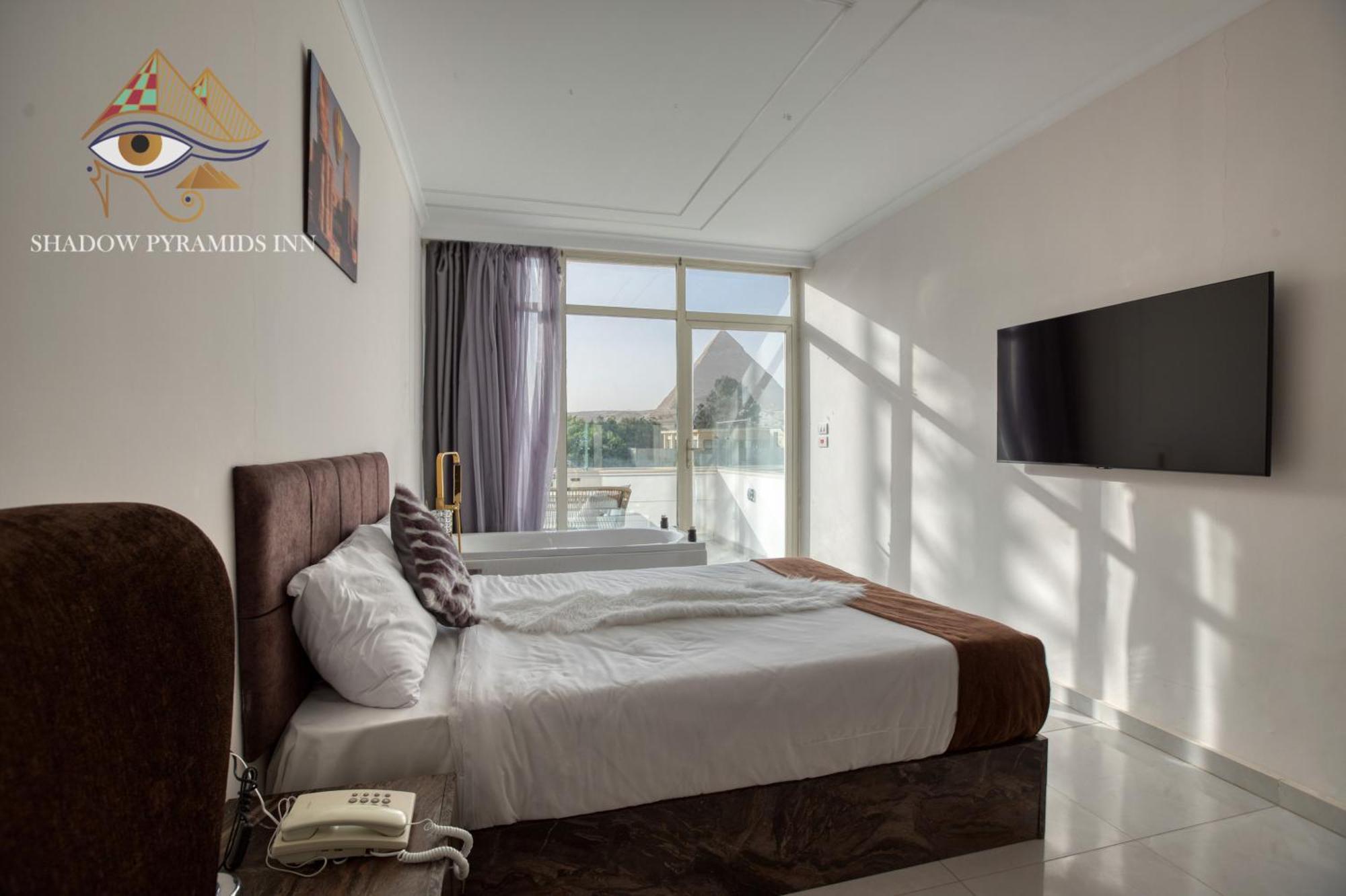 Shadow Pyramids Suites And Jacuzzi Kafret el-Gabal Exterior foto