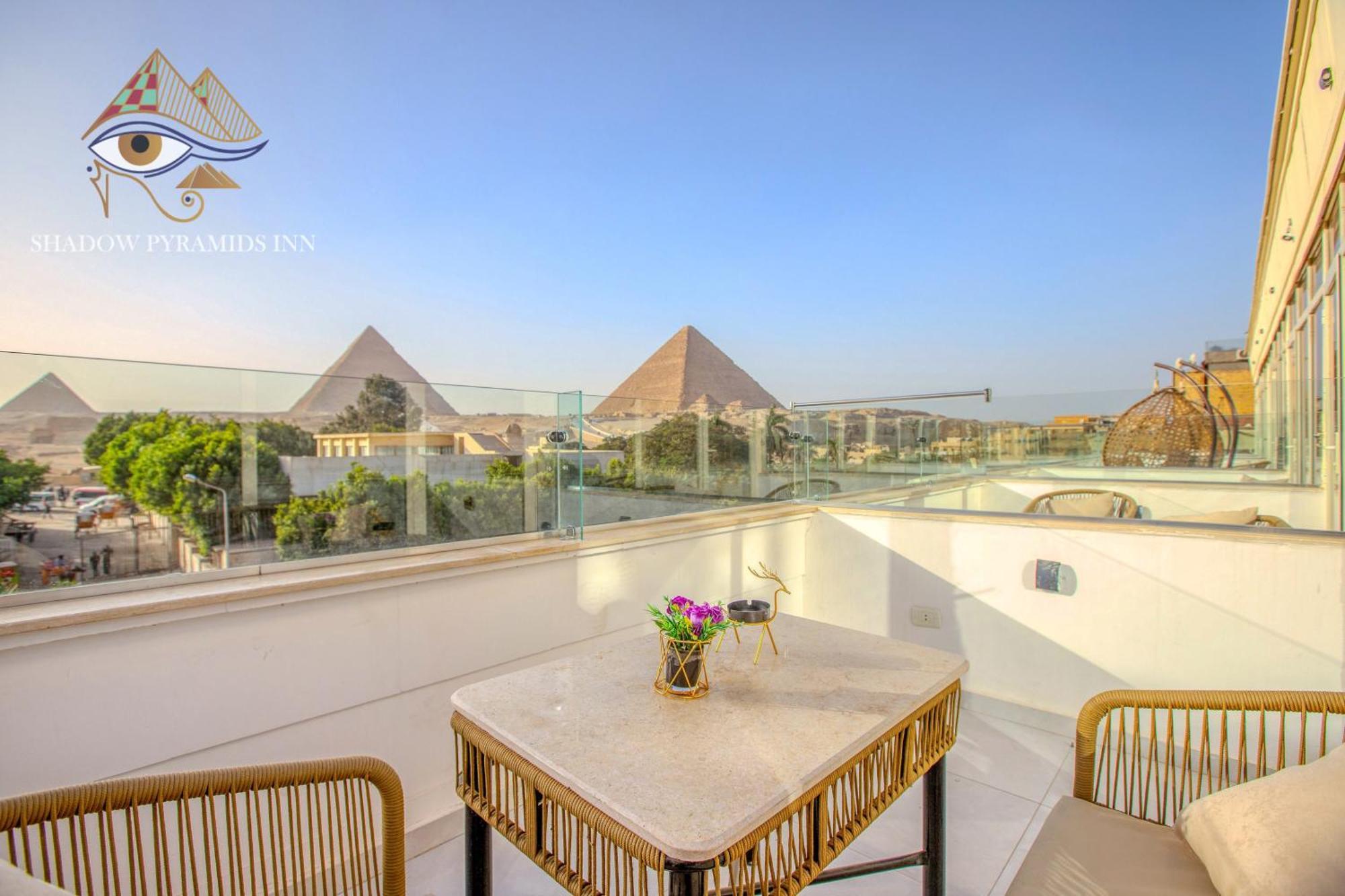 Shadow Pyramids Suites And Jacuzzi Kafret el-Gabal Exterior foto