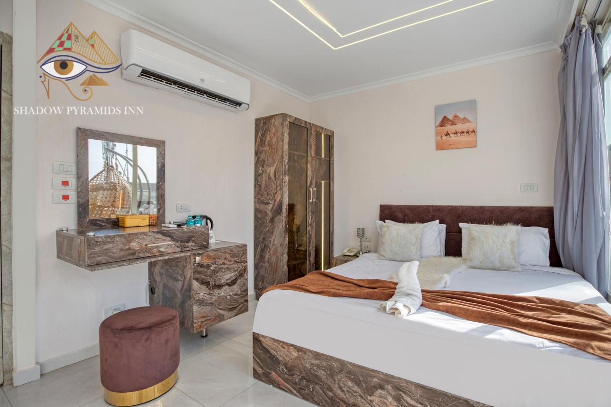 Shadow Pyramids Suites And Jacuzzi Kafret el-Gabal Exterior foto